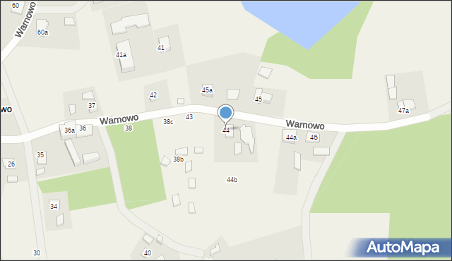 Warnowo, Warnowo, 44, mapa Warnowo