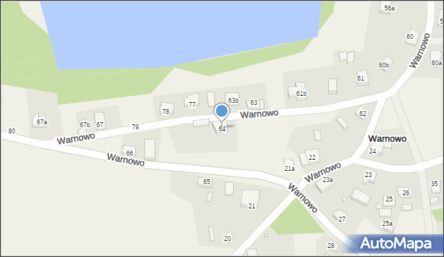 Warnowo, Warnowo, 64, mapa Warnowo