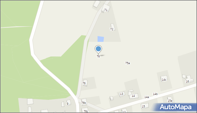 Warnowo, Warnowo, 74, mapa Warnowo