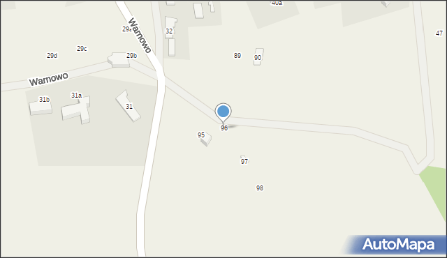 Warnowo, Warnowo, 96, mapa Warnowo