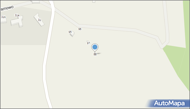 Warnowo, Warnowo, 98, mapa Warnowo