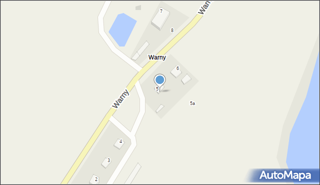 Warny, Warny, 5/1, mapa Warny