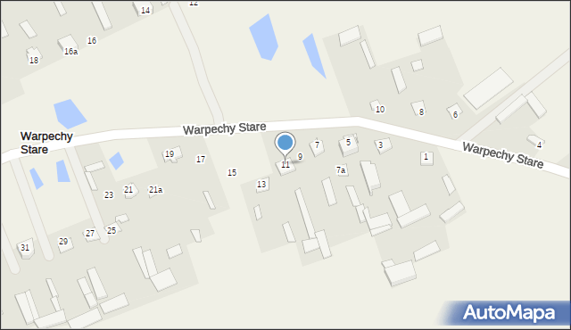 Warpechy Stare, Warpechy Stare, 11, mapa Warpechy Stare