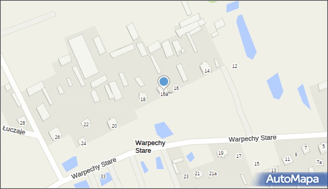 Warpechy Stare, Warpechy Stare, 16a, mapa Warpechy Stare