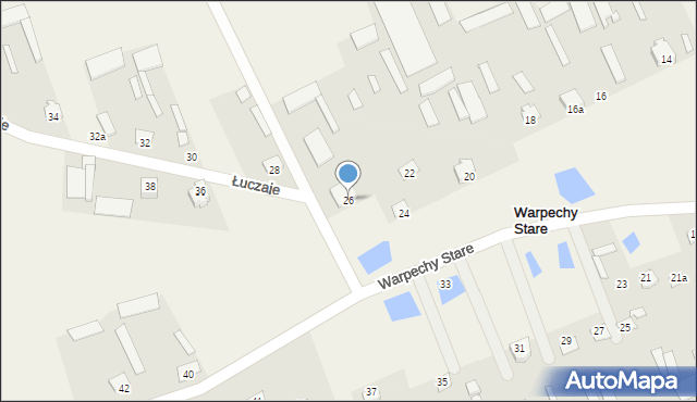 Warpechy Stare, Warpechy Stare, 26, mapa Warpechy Stare