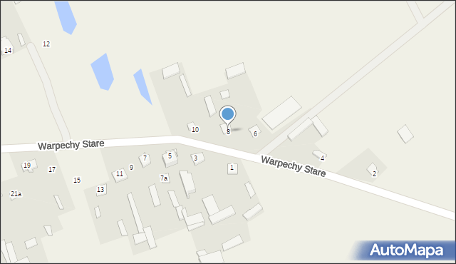 Warpechy Stare, Warpechy Stare, 8, mapa Warpechy Stare