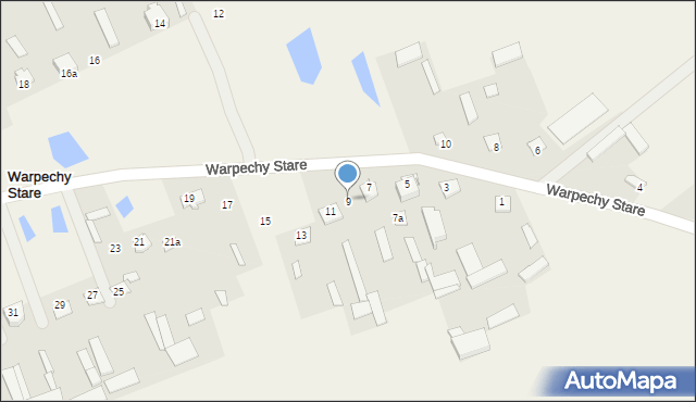 Warpechy Stare, Warpechy Stare, 9, mapa Warpechy Stare
