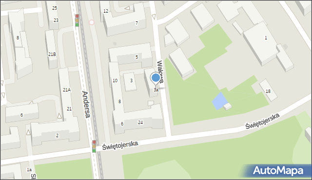 Warszawa, Wałowa, 3a, mapa Warszawy