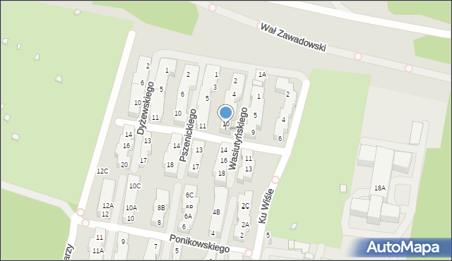 Warszawa, Wasiutyńskiego Zbigniewa, 12, mapa Warszawy