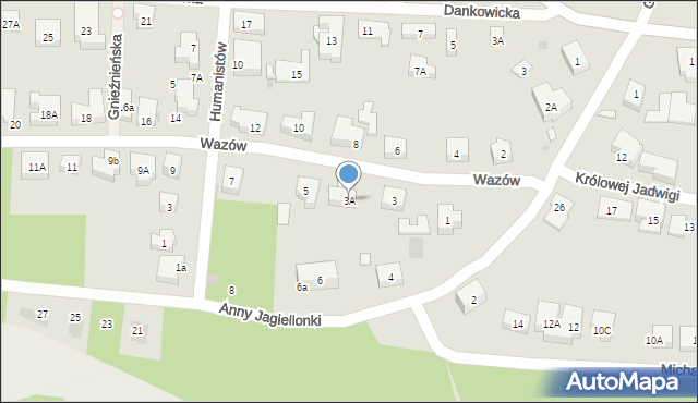 Warszawa, Wazów, 3A, mapa Warszawy