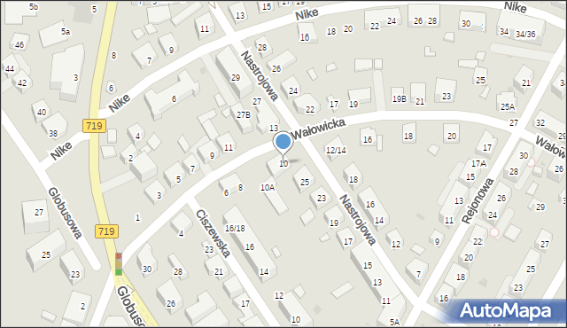 Warszawa, Wałowicka, 10, mapa Warszawy