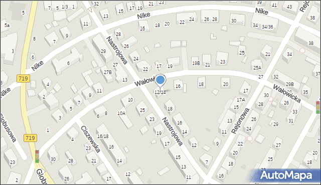 Warszawa, Wałowicka, 12/14, mapa Warszawy