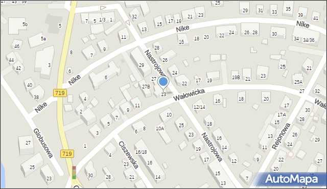 Warszawa, Wałowicka, 13, mapa Warszawy