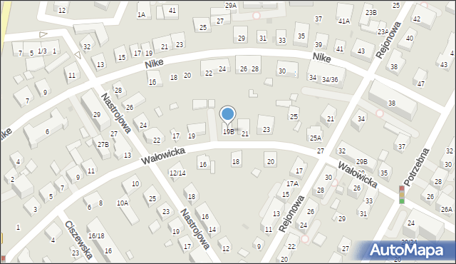 Warszawa, Wałowicka, 19B, mapa Warszawy