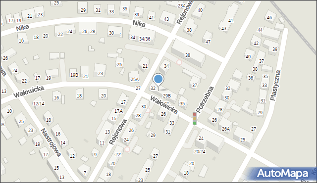 Warszawa, Wałowicka, 29A, mapa Warszawy