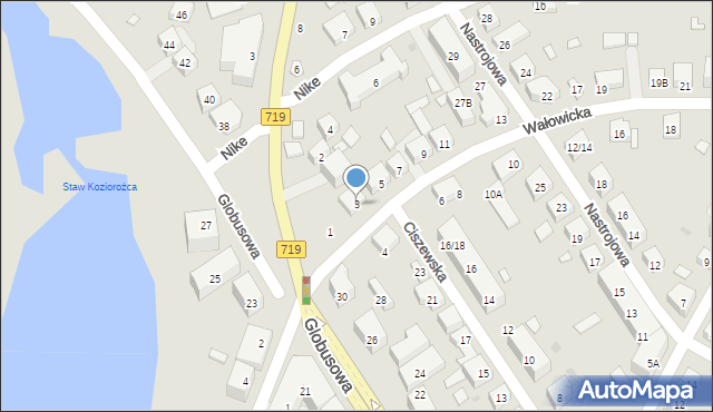 Warszawa, Wałowicka, 3, mapa Warszawy