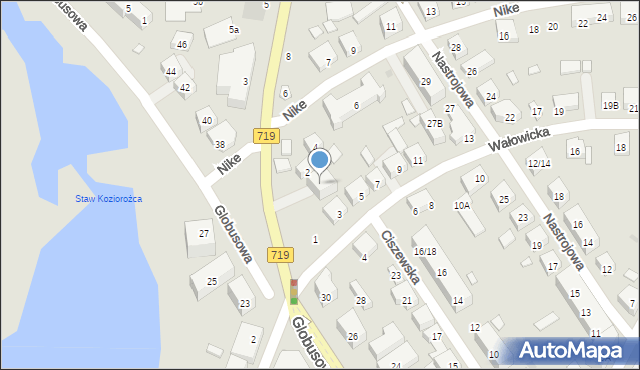 Warszawa, Wałowicka, 3A, mapa Warszawy