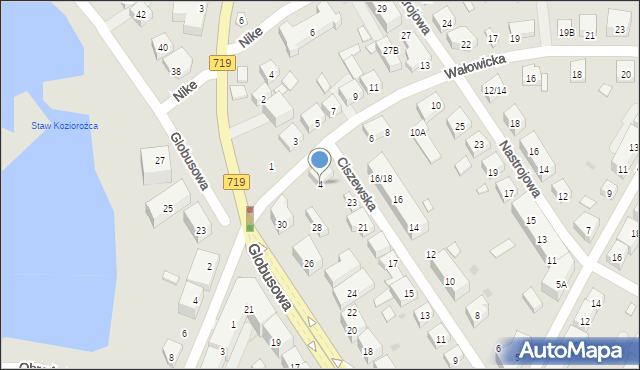 Warszawa, Wałowicka, 4, mapa Warszawy