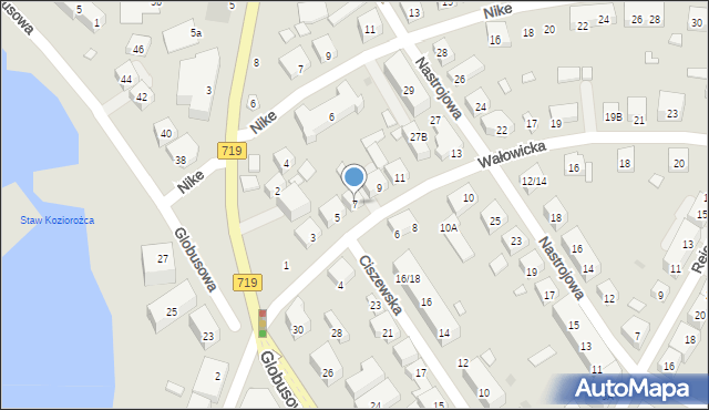 Warszawa, Wałowicka, 7, mapa Warszawy