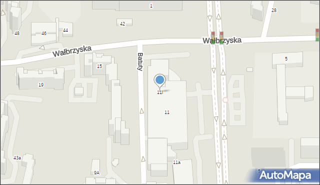 Warszawa, Wałbrzyska, 11l, mapa Warszawy