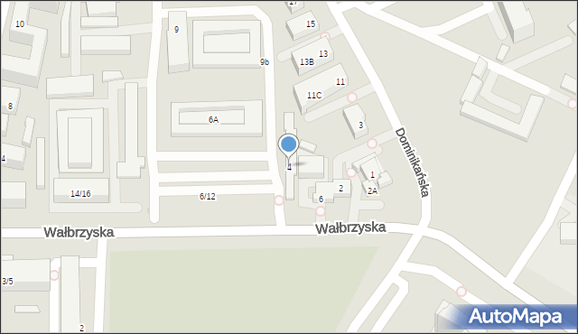 Warszawa, Wałbrzyska, 4, mapa Warszawy