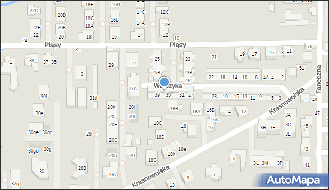 Warszawa, Walczyka, 37, mapa Warszawy