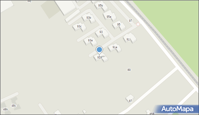 Warszawa, Wał Zawadowski, 91b, mapa Warszawy