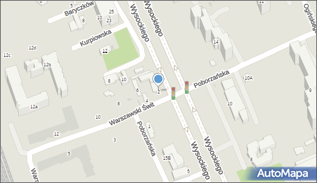 Warszawa, Warszawski Świt, 2, mapa Warszawy