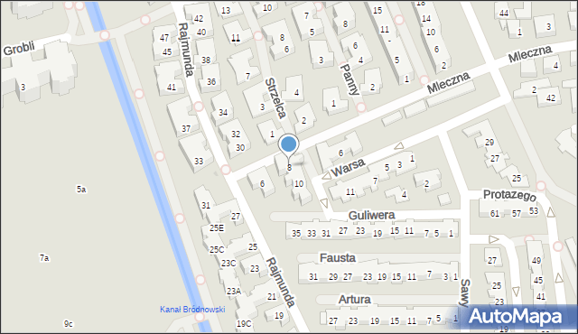 Warszawa, Warsa, 8, mapa Warszawy