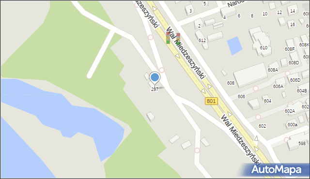 Warszawa, Wał Miedzeszyński, 297, mapa Warszawy