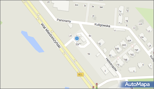 Warszawa, Wał Miedzeszyński, 324, mapa Warszawy