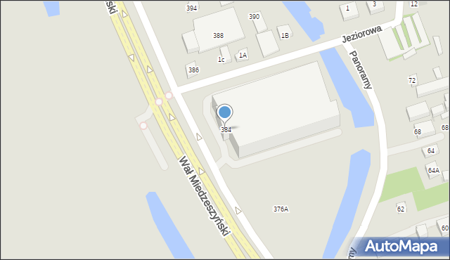 Warszawa, Wał Miedzeszyński, 384, mapa Warszawy