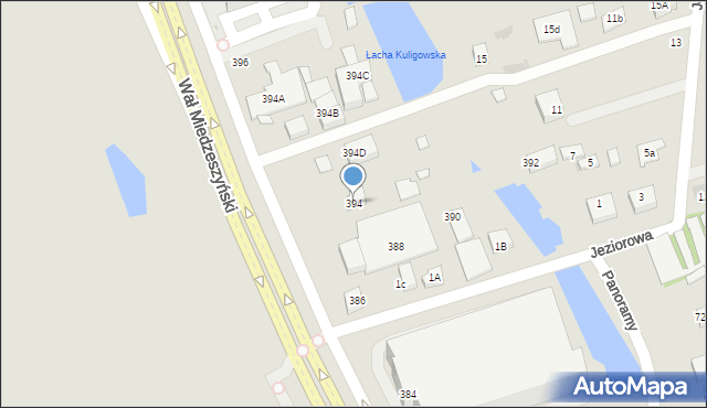 Warszawa, Wał Miedzeszyński, 394, mapa Warszawy