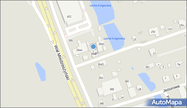 Warszawa, Wał Miedzeszyński, 394B, mapa Warszawy