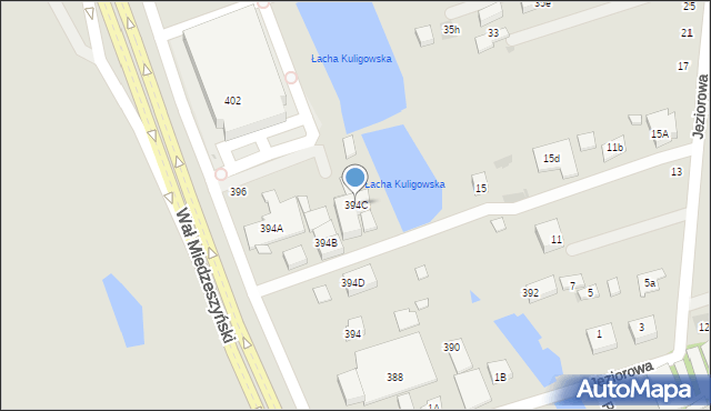 Warszawa, Wał Miedzeszyński, 394C, mapa Warszawy