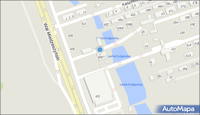 Warszawa, Wał Miedzeszyński, 404, mapa Warszawy