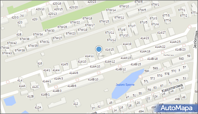 Warszawa, Wał Miedzeszyński, 414/14, mapa Warszawy