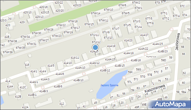 Warszawa, Wał Miedzeszyński, 414/16, mapa Warszawy