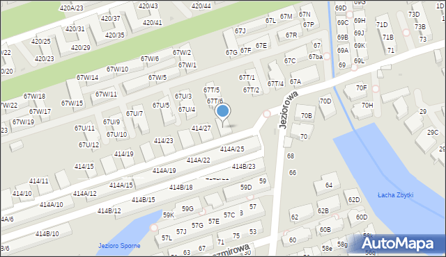 Warszawa, Wał Miedzeszyński, 414/30, mapa Warszawy