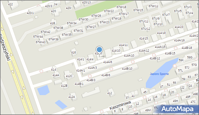 Warszawa, Wał Miedzeszyński, 414/6, mapa Warszawy