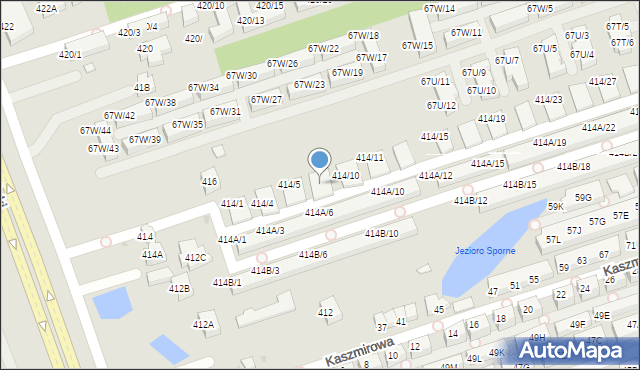 Warszawa, Wał Miedzeszyński, 414/8, mapa Warszawy