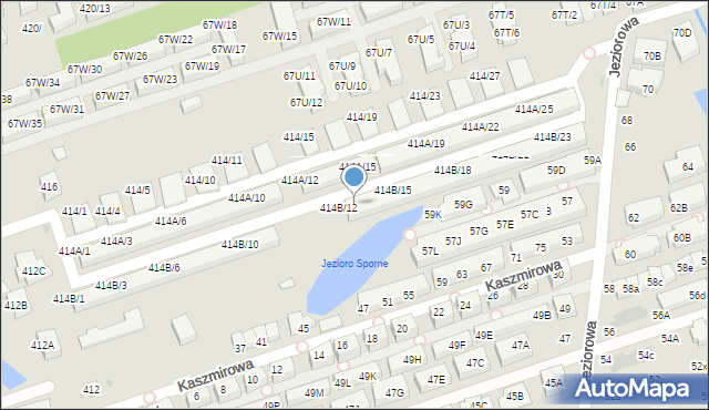 Warszawa, Wał Miedzeszyński, 414B/13, mapa Warszawy