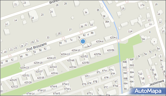 Warszawa, Wał Miedzeszyński, 420A/8, mapa Warszawy