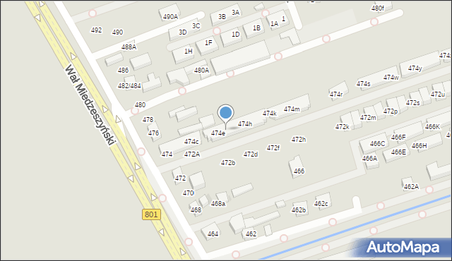 Warszawa, Wał Miedzeszyński, 474f, mapa Warszawy
