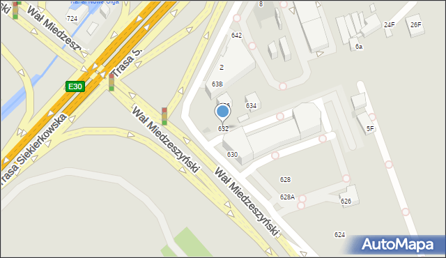 Warszawa, Wał Miedzeszyński, 632, mapa Warszawy