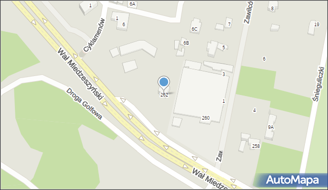 Warszawa, Wał Miedzeszyński, 262, mapa Warszawy