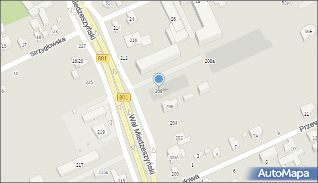 Warszawa, Wał Miedzeszyński, 208, mapa Warszawy