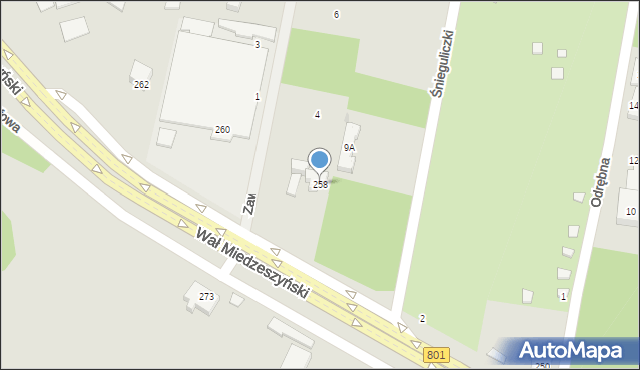 Warszawa, Wał Miedzeszyński, 258, mapa Warszawy
