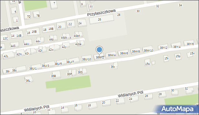 Warszawa, Wał Miedzeszyński, 38W/2, mapa Warszawy