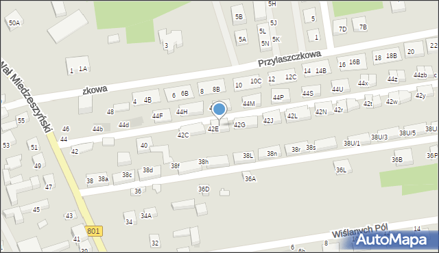 Warszawa, Wał Miedzeszyński, 42F, mapa Warszawy